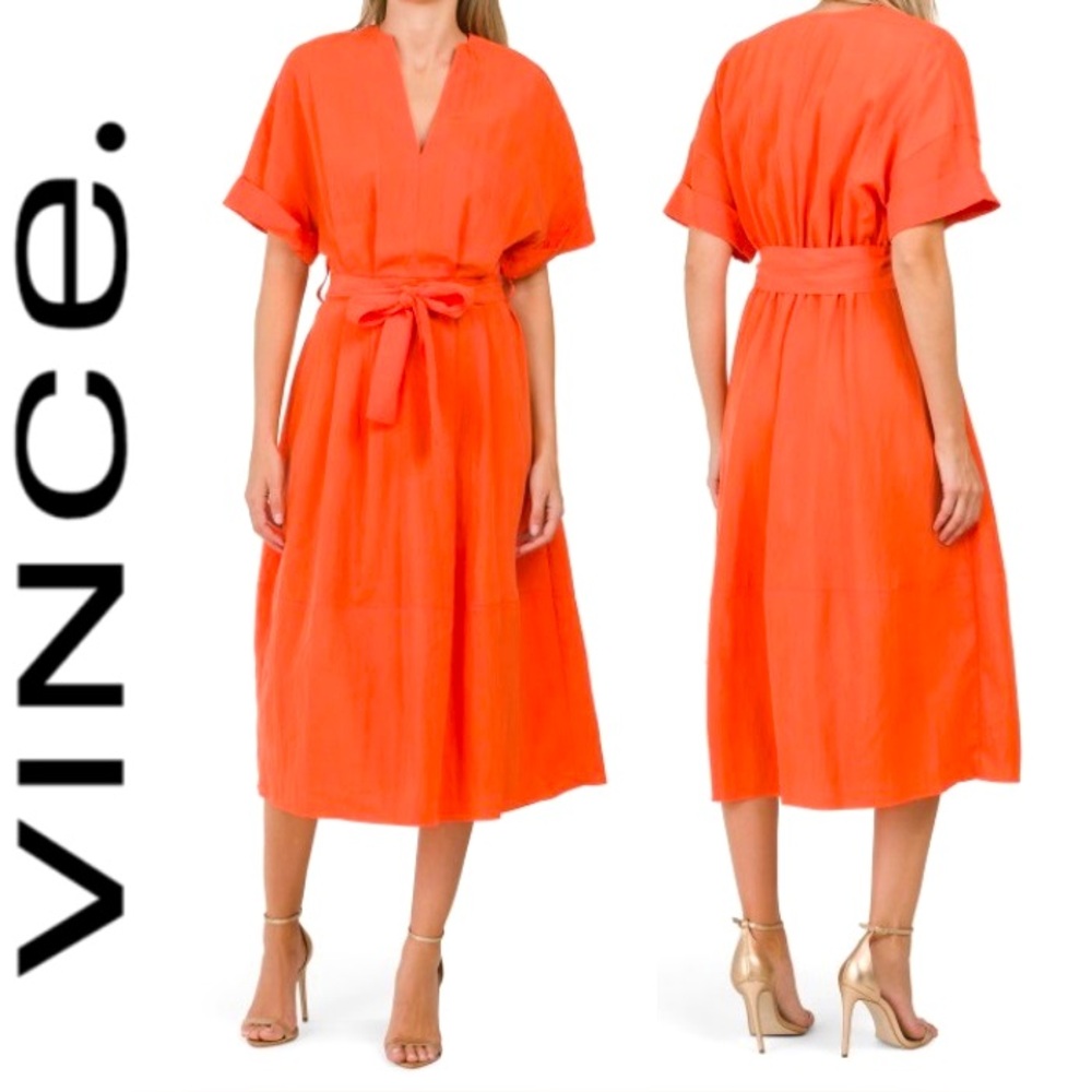 Burnt Orchid Kimono Inspired Midi Dress